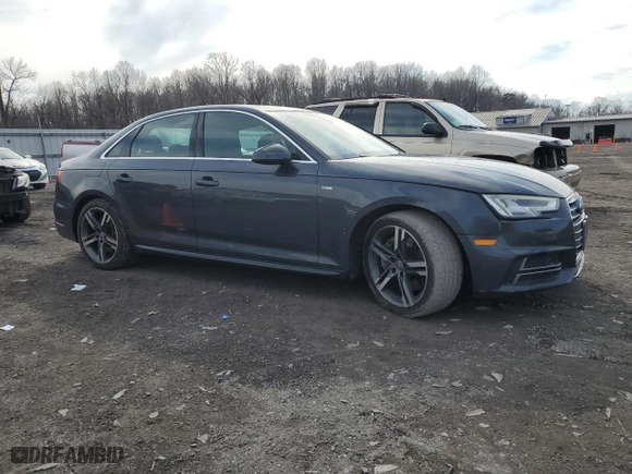 2018 Audi A4 Premium Plus with VIN WAUENAF40JN010116, listed as a Copart auction lot 47182245 with 134,616 mi miles and Salvage Title. Bid and sale history available at carsss.com. Image 4.