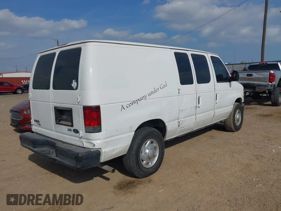 2012 Ford Econoline Cargo Commercial with VIN 1FTNE1EW0CDB20193, listed as a IAAI auction lot 40970101 with 353,006 mi miles and . Bid and sale history available at DreamBid. Image 4.