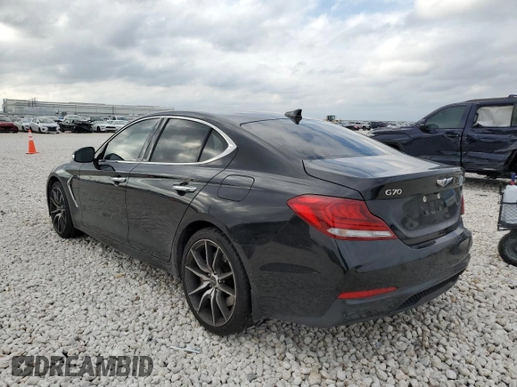 2019 Genesis G70 2.0T Sport with VIN KMTG24LA8KU038173, listed as a Copart auction lot 44003525 with 39,880 mi miles and Salvage Title. Bid and sale history available at carsss.com. Image 2.