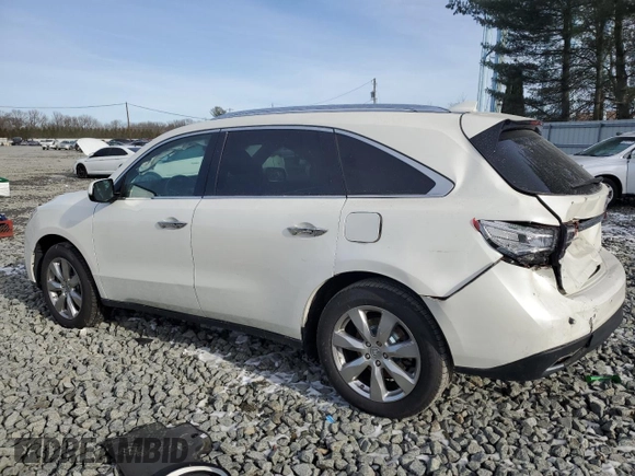 2016 Acura MDX w/Advance with VIN 5FRYD4H97GB043228, listed as a Copart auction lot 87448574 with 71,018 mi miles and Salvage Title. Bid and sale history available at carsss.com. Image 2.