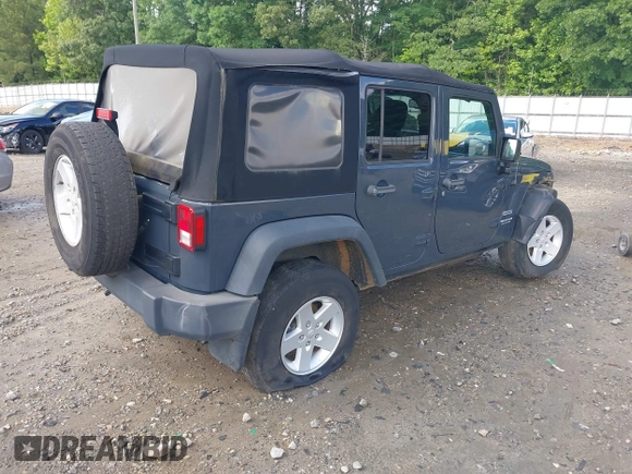 2017 Jeep Wrangler Unlimited Sport with VIN 1C4BJWDG6HL555402, listed as a IAAI auction lot 42255790 with 113,118 mi miles and . Bid and sale history available at DreamBid. Image 4.