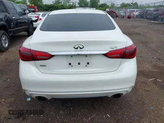 2018 Infiniti Q50 Luxe z VIN JN1EV7AR3JM445195, wystawiony jako IAAI lot #42228587 z przebiegiem 122 575 mil mil oraz . Historia ofert i sprzedaży dostępna na DreamBid. Obrazek 16.