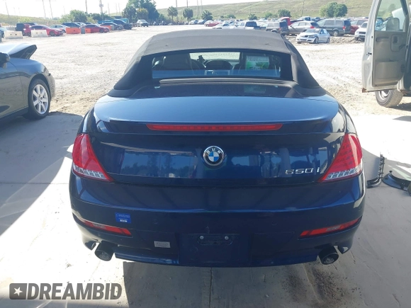 2010 BMW 6 Series 650i with VIN WBAEB5C53AC225241, listed as a IAAI auction lot 41642038 with 134,310 mi miles. Bid and sale history available at carsss.com. Image 15.