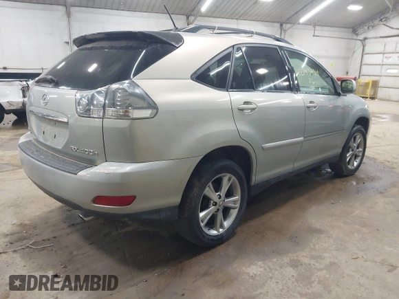 2006 Lexus RX 400h with VIN JTJHW31U760025259, listed as a IAAI auction lot 42743434 with 207,558 mi miles and . Bid and sale history available at DreamBid. Image 4.