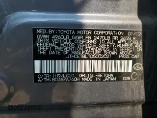 2013 Lexus GS 350 with VIN JTHCE1BL1D5002021, listed as a Copart auction lot 65732284 with 179,004 mi miles and Salvage Title. Bid and sale history available at carsss.com. Image 12.