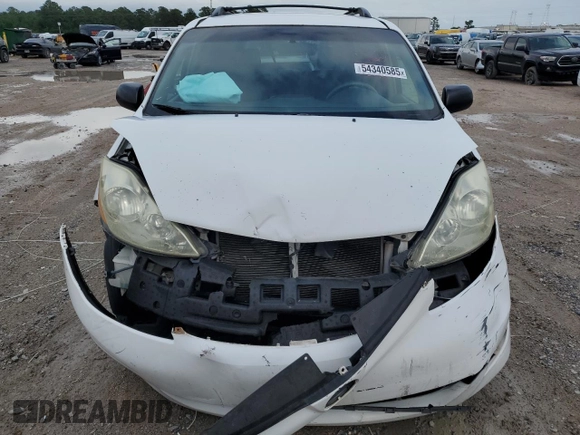 2006 Toyota Sienna CE with VIN 5TDZA23C26S543202, listed as a Copart auction lot 54340585 with 172,681 mi miles and Salvage Title. Bid and sale history available at carsss.com. Image 5.