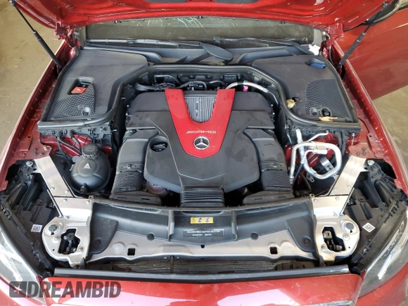 2018 Mercedes-Benz E-Class AMG E 43 with VIN WDDZF6EB9JA350389, listed as a Copart auction lot 42854585 with 28,196 mi miles and Salvage Title. Bid and sale history available at carsss.com. Image 11.