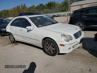 2005 Mercedes-Benz C 240 with VIN WDBRF61J05A777777, listed as a Copart auction lot 75666494 with 140,127 mi miles and Salvage Title. Bid and sale history available at DreamBid. Image 4.