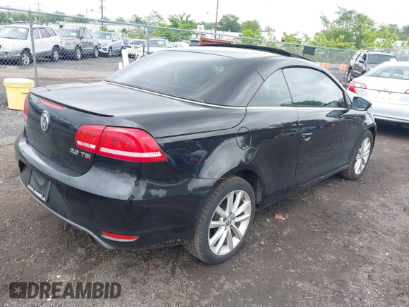 2014 Volkswagen Eos Sport with VIN WVWBW8AH2EV003356, listed as a IAAI auction lot 42394312 with 70,448 mi miles and . Bid and sale history available at DreamBid. Image 4.