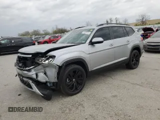 2023 Volkswagen Atlas SE z VIN 1V2KP2CA8PC508003, wystawiony jako Copart lot #51321415 z przebiegiem 27 772 mil mil oraz Szkoda całkowita • Salvage title. Historia ofert i sprzedaży dostępna na DreamBid. Obrazek 1.