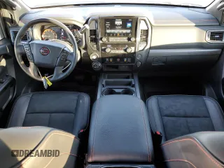 2024 Nissan Titan Pro-4X with VIN 1N6AA1ED7RN106901, listed as a Copart auction lot 43573995 with 42,973 mi miles and Salvage title. Bid and sale history available at DreamBid. Image 8.