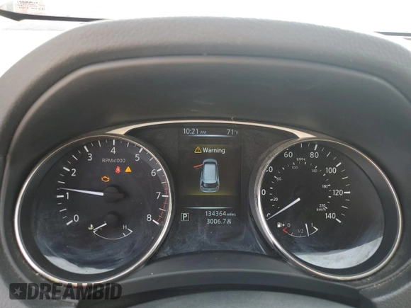 2016 Nissan Rogue SV with VIN KNMAT2MVXGP602788, listed as a Copart auction lot 54930855 with 134,364 mi miles and Clean Title. Bid and sale history available at carsss.com. Image 9.