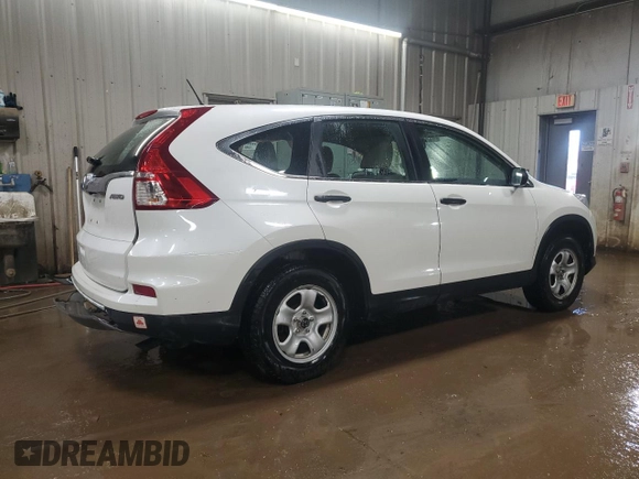 2015 Honda CR-V LX with VIN 5J6RM4H35FL064991, listed as a Copart auction lot 47058565 with 65,948 mi miles and Salvage Title. Bid and sale history available at DreamBid. Image 3.