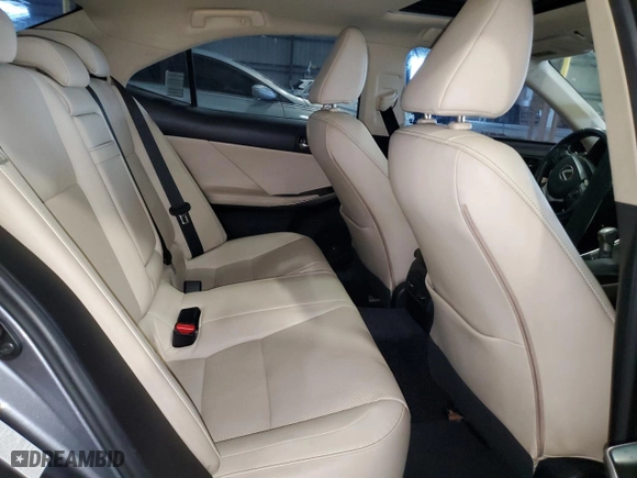 2014 Lexus IS 350 with VIN JTHBE1D22E5002580, listed as a Copart auction lot 45118095 with 222,487 mi miles and Salvage Title. Bid and sale history available at carsss.com. Image 10.