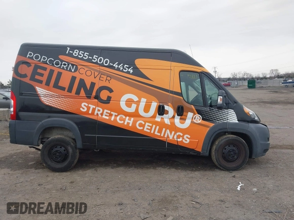 2017 Ram ProMaster Cargo with VIN 3C6TRVBG3HE543864, listed as a IAAI auction lot 41544335 with 81,224 mi miles and . Bid and sale history available at carsss.com. Image 14.