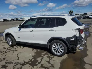 2017 BMW X3 sDrive28i with VIN 5UXWZ7C54H0U47165, listed as a Copart auction lot 49255465 with 57,242 mi miles and Salvage Title. Bid and sale history available at DreamBid. Image 2.