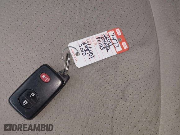 2011 Toyota Prius I with VIN JTDKN3DU3B0266401, listed as a IAAI auction lot 41951276 with 222,102 mi miles and . Bid and sale history available at DreamBid. Image 11.