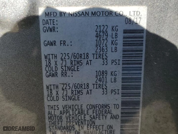 2017 Nissan Rogue SL with VIN 5N1AT2MV7HC882979, listed as a Copart auction lot 48570395 with 116,444 mi miles and Salvage Title. Bid and sale history available at carsss.com. Image 15.