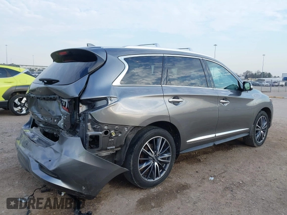 2020 Infiniti QX60 Luxe with VIN 5N1DL0MN5LC513550, listed as a IAAI auction lot 41676777 with 78,534 mi miles and . Bid and sale history available at DreamBid. Image 4.