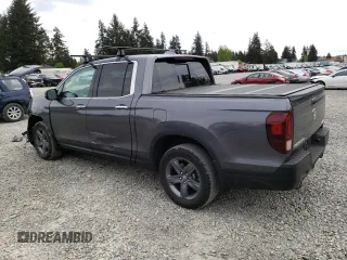 2021 Honda Ridgeline RTL-E with VIN 5FPYK3F71MB016967, listed as a Copart auction lot 53371544 with 34,382 mi miles and Salvage title. Bid and sale history available at DreamBid. Image 2.