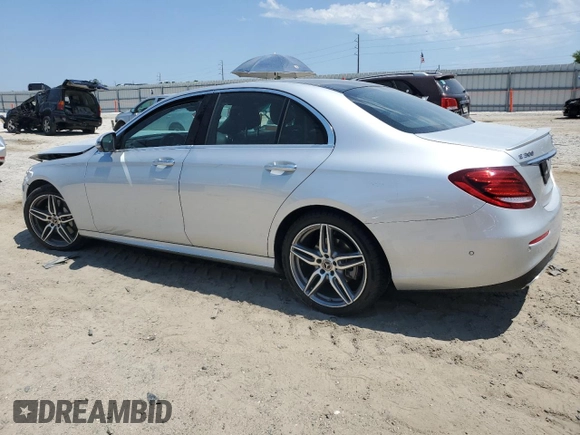 2018 Mercedes-Benz E-Class E 300 with VIN WDDZF4JB4JA380152, listed as a Copart auction lot 52855905 with 27,376 mi miles and Salvage Title. Bid and sale history available at carsss.com. Image 2.