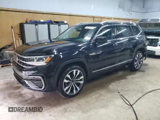 2022 Volkswagen Atlas SEL Premium R-Line with VIN 1V2FR2CA4NC515779, listed as a Copart auction lot 46213315 with 65,207 mi miles and Salvage title. Bid and sale history available at DreamBid. Image 1.
