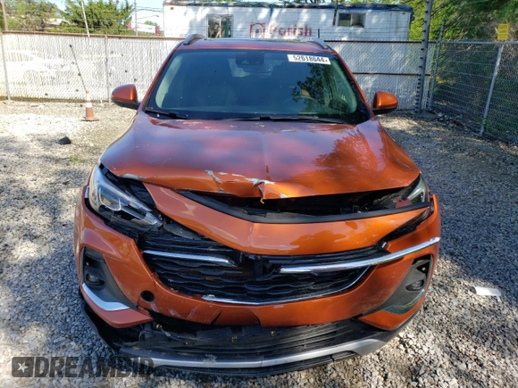 2022 Buick Encore GX Essence with VIN KL4MMFSL6NB067272, listed as a Copart auction lot 46257675 with 22,115 mi miles and Salvage title. Bid and sale history available at DreamBid. Image 5.