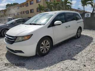 2015 Honda Odyssey EX-L with VIN 5FNRL5H64FB002316, listed as a Copart auction lot 54916735 with 133,170 mi miles and Clean Title. Bid and sale history available at carsss.com. Image 1.
