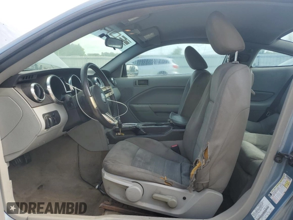 2007 Ford Mustang Deluxe with VIN 1ZVFT80N475294220, listed as a Copart auction lot 57589535 with 233,160 mi miles and Salvage title. Bid and sale history available at DreamBid. Image 7.
