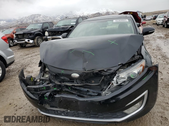 2013 Kia Optima Hybrid EX with VIN KNAGM4AD2D5047046, listed as a Copart auction lot 45369085 with 148,280 mi miles and Salvage Title. Bid and sale history available at carsss.com. Image 5.