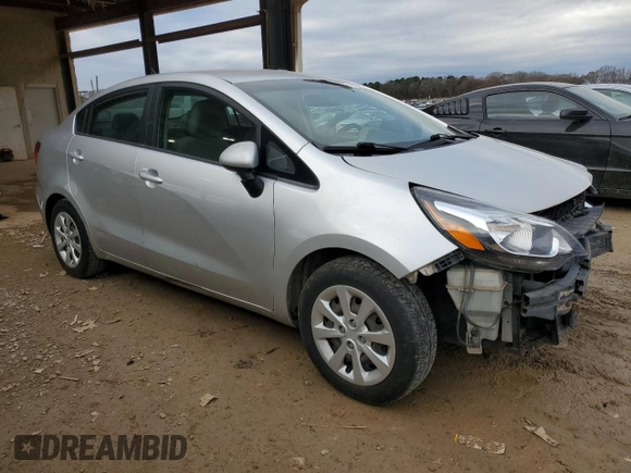 2016 Kia Rio LX with VIN KNADM4A31G6625808, listed as a Copart auction lot 44520085 with 74,402 mi miles and Salvage Title. Bid and sale history available at carsss.com. Image 4.