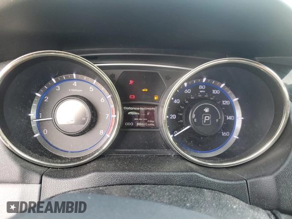 2013 Hyundai Sonata Limited with VIN 5NPEC4AC0DH686224, listed as a Copart auction lot 54276065 with 88,460 mi miles and Salvage Title. Bid and sale history available at DreamBid. Image 9.