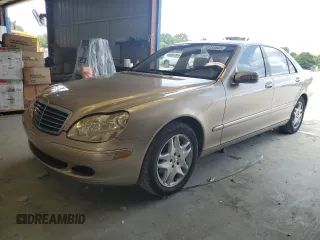 2003 Mercedes-Benz S 430 with VIN WDBNG70J23A358491, listed as a Copart auction lot 59743965 with 191,463 mi miles and Salvage title. Bid and sale history available at DreamBid. Image 1.