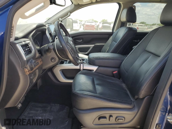 2020 Nissan Titan Platinum Reserve with VIN 1N6AA1EF7LN505610, listed as a Copart auction lot 66537654 with 53,471 mi miles and Salvage title. Bid and sale history available at DreamBid. Image 7.