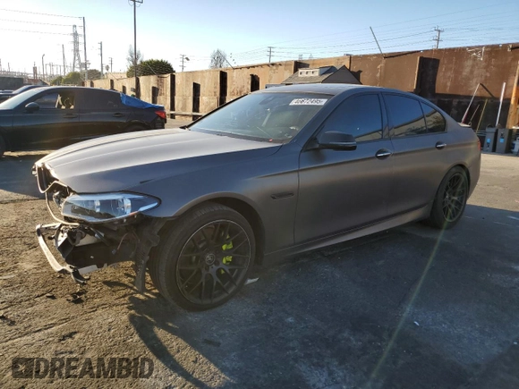 2014 BMW 5 Series 535d with VIN WBAXA5C58ED690545, listed as a Copart auction lot 46672495 with 161,998 mi miles and Salvage Title. Bid and sale history available at carsss.com. Image 1.