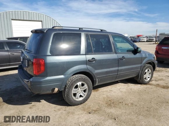 2004 Honda Pilot EX with VIN 2HKYF18534H587990, listed as a Copart auction lot 43003585 with 283,562 mi miles and Salvage Title. Bid and sale history available at DreamBid. Image 3.