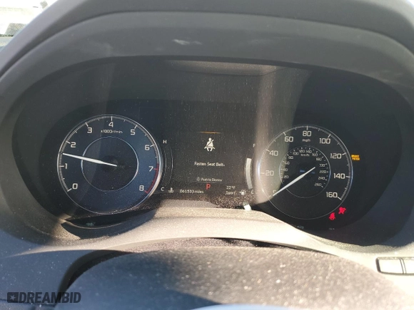 2020 Acura RDX w/Technology Pkg with VIN 5J8TC2H50LL030989, listed as a Copart auction lot 46087465 with 61,533 mi miles and Salvage Title. Bid and sale history available at carsss.com. Image 9.