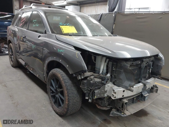 2022 Nissan Pathfinder SL with VIN 5N1DR3CBXNC244794, listed as a IAAI auction lot 41763895 with 56,855 mi miles. Bid and sale history available at carsss.com. Image 1.