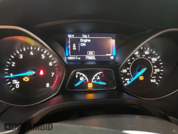 2015 Ford Focus SE with VIN 1FADP3F28FL310689, listed as a Copart auction lot 44256105 with 190,317 mi miles and Clean Title. Bid and sale history available at carsss.com. Image 9.