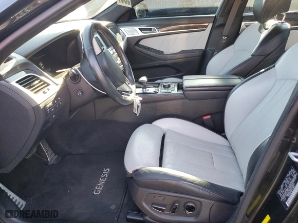 2018 Genesis G80 3.3T Sport with VIN KMHGN4JB8JU248512, listed as a Copart auction lot 69330014 with 43,992 mi miles and Salvage Title. Bid and sale history available at carsss.com. Image 7.