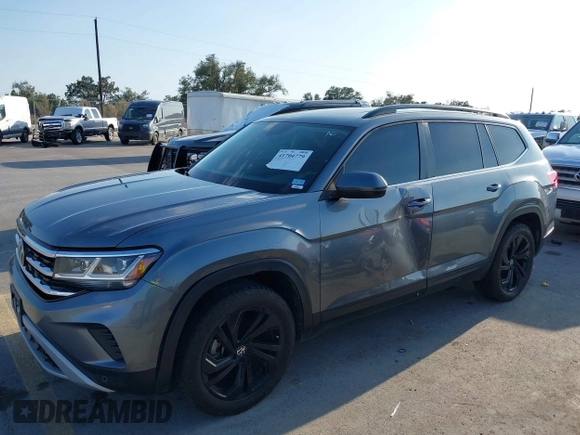 2022 Volkswagen Atlas 3.6L V6 SE w/Technology with VIN 1V2KR2CA5NC507639, listed as a IAAI auction lot 41704779 with 101,267 mi miles. Bid and sale history available at carsss.com. Image 6.