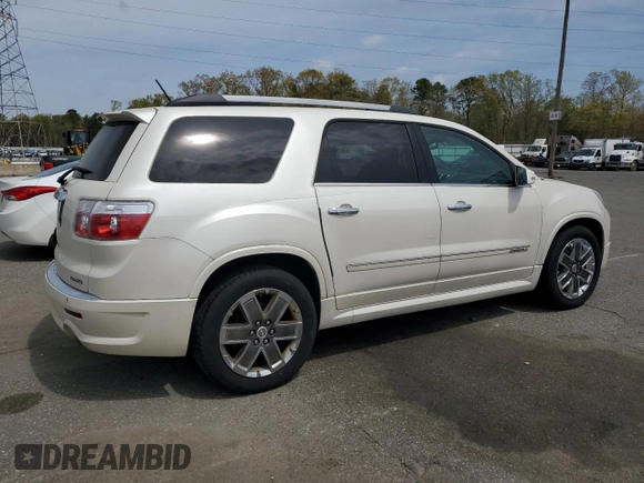 2011 GMC Acadia Denali with VIN 1GKKVTED6BJ342738, listed as a Copart auction lot 54821735 with 148,284 mi miles and Clean Title. Bid and sale history available at carsss.com. Image 3.