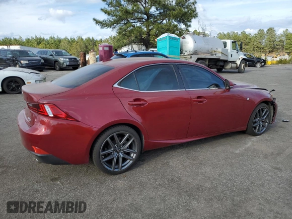 2015 Lexus IS 250 with VIN JTHBF1D28F5074236, listed as a Copart auction lot 47583335 with 155,899 mi miles and Salvage Title. Bid and sale history available at carsss.com. Image 3.
