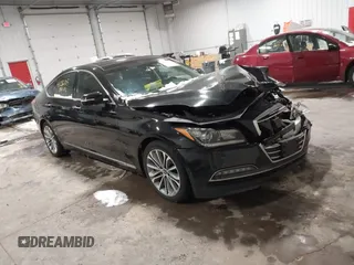 2017 Genesis G80 3.8L with VIN KMHGN4JE2HU202159, listed as a IAAI auction lot 41286703 with 45,025 mi miles. Bid and sale history available at carsss.com. Image 1.