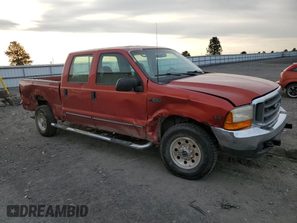 2000 Ford Super Duty F-250 XL with VIN 1FTNW21S2YEC54808, listed as a Copart auction lot 75731584 with 155,290 mi miles and Salvage Title. Bid and sale history available at carsss.com. Image 4.