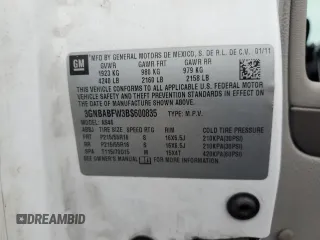 2011 Chevrolet HHR 1LT with VIN 3GNBABFW3BS600835, listed as a Copart auction lot 48711715 with Not Provided miles and Salvage Title. Bid and sale history available at DreamBid. Image 14.