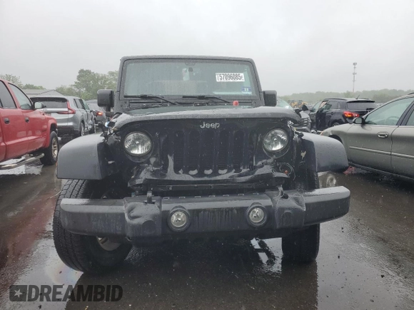 2017 Jeep Wrangler Unlimited Sport with VIN 1C4BJWDG8HL707809, listed as a Copart auction lot 57096085 with 34,959 mi miles and Salvage title. Bid and sale history available at DreamBid. Image 5.