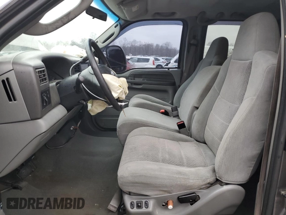 2004 Ford F-250 XL with VIN 1FTNW21P64EA89240, listed as a Copart auction lot 46856505 with 223,525 mi miles and Salvage title. Bid and sale history available at DreamBid. Image 7.