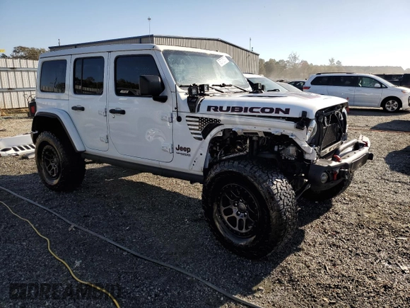 2022 Jeep Wrangler Unlimited Rubicon with VIN 1C4JJXFG2NW125360, listed as a Copart auction lot 76773624 with 22,978 mi miles and Salvage title. Bid and sale history available at DreamBid. Image 4.