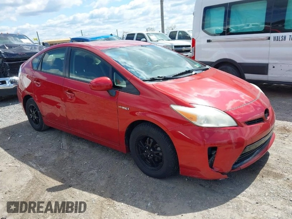 2012 Toyota Prius One with VIN JTDKN3DU8C5502576, listed as a IAAI auction lot 42058504 with 139,855 mi miles. Bid and sale history available at carsss.com. Image 1.